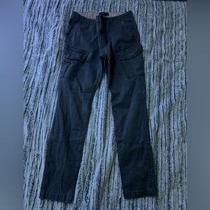 Aeropostale slim straight cargo pants dark grey